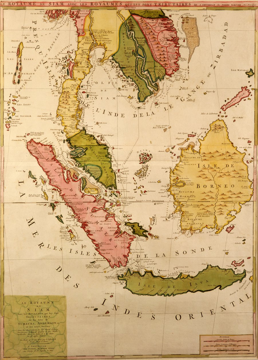 Mapa del sudeste asiático de French School