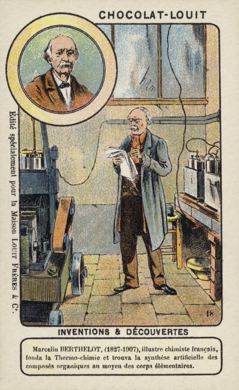 Marcelin Berthelot, químico francés (cromolito) de French School