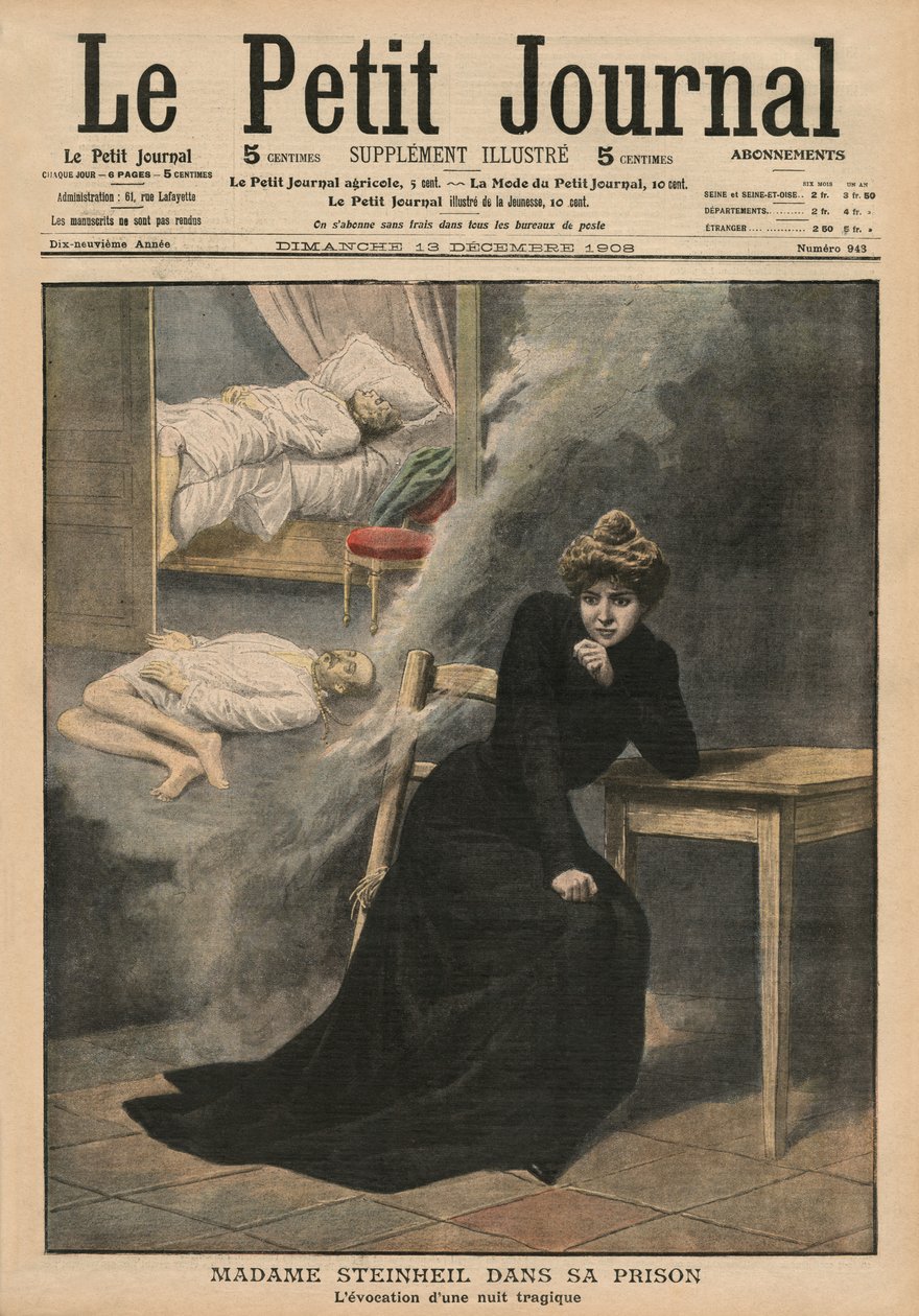 Marguerite Steinheil en prisión, ilustración de portada de 