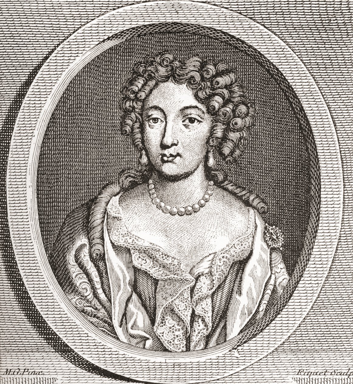 Marie Angélique de Scorailles, noble francesa y una de las muchas amantes de Luis XIV de French School