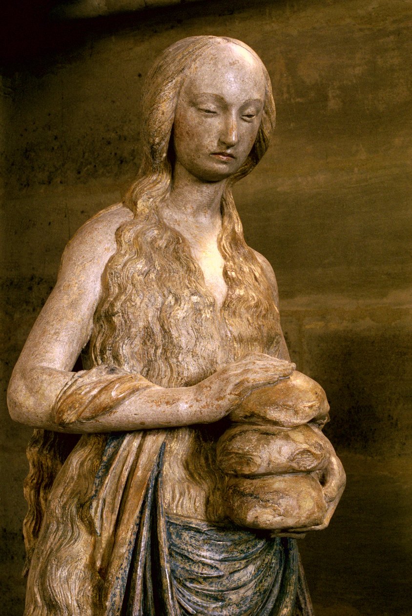 María Magdalena, finales del siglo XV (piedra policromada) de French School