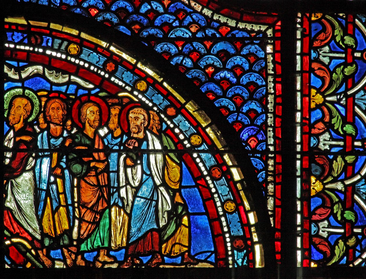 La ventana de María Magdalena: María cuenta a los discípulos sobre la Resurrección de French School