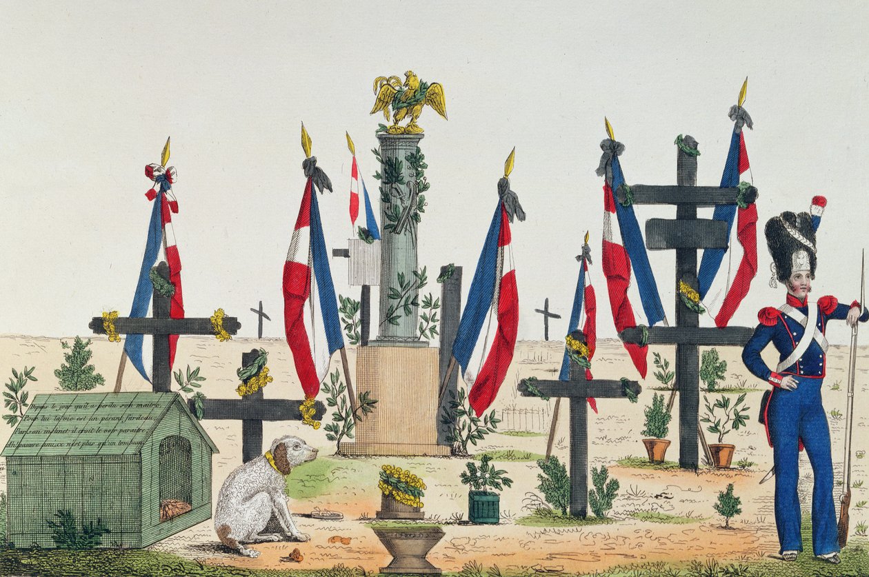 Medor, el perro fiel del Louvre, c.1831 de French School