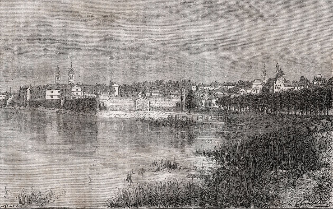Melun - Ile-de-France - grabado en 