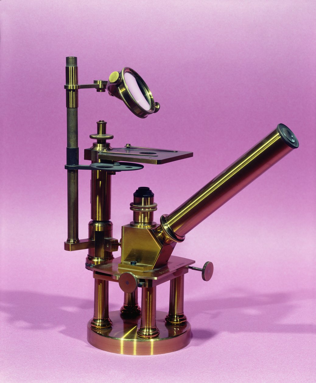 Microscopio perteneciente a Louis Pasteur (1811-95) de French School