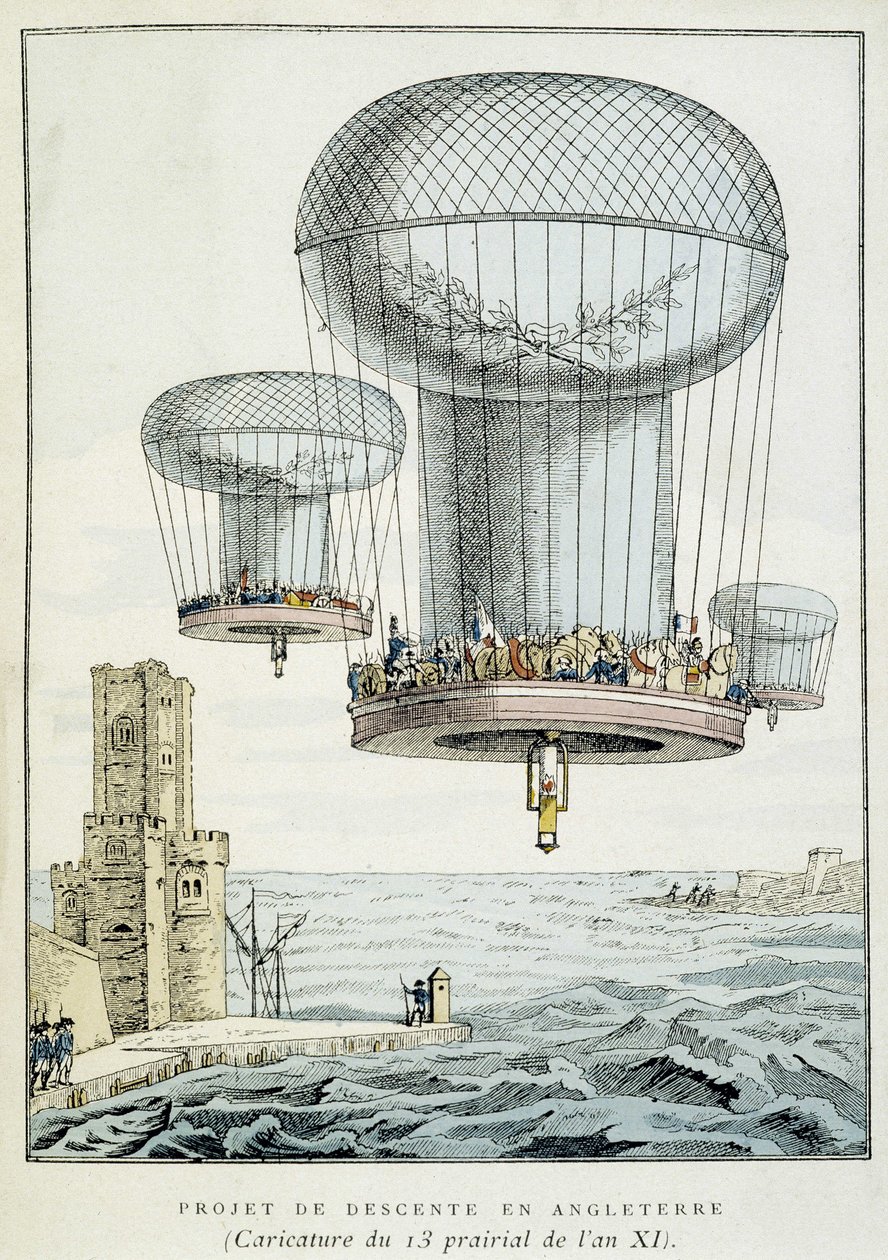 Proyecto de descenso de globo militar a Inglaterra de French School