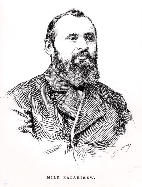 Mily Alekseyevich Balakirev (1837-1910), ilustración de 