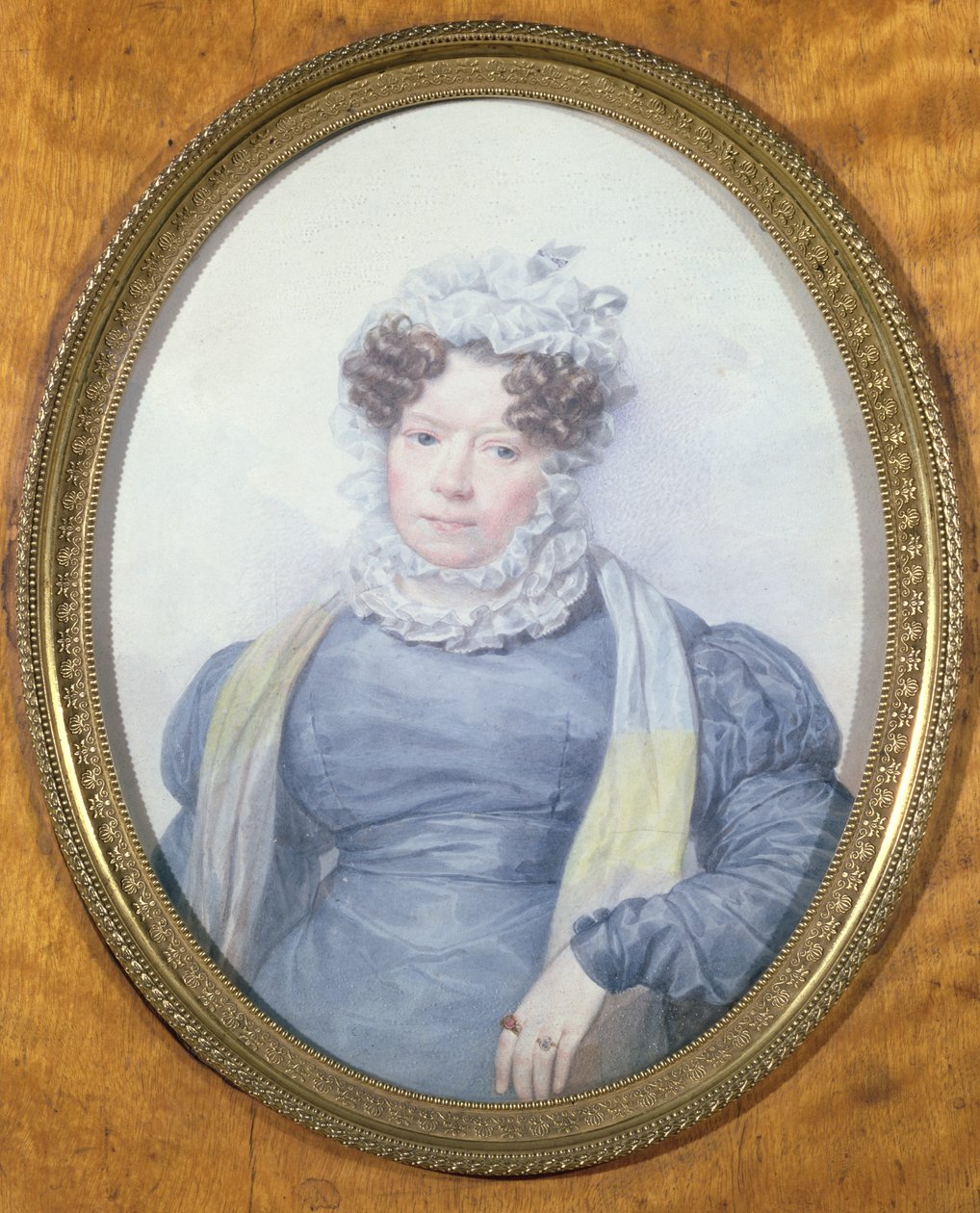 Retrato en miniatura de Madame Swetchine (1782-1857) de French School