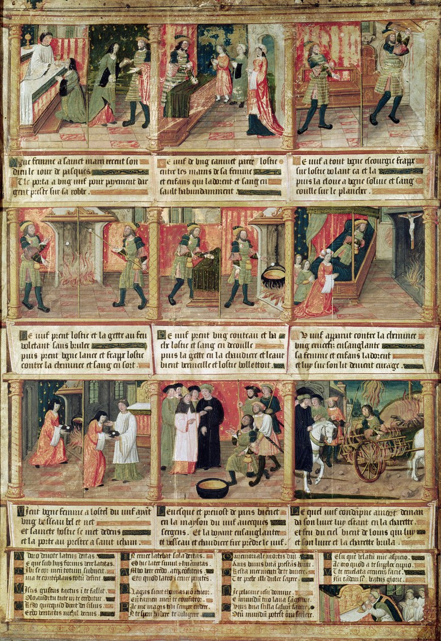 Milagro de la Profanación de la Hostia de French School
