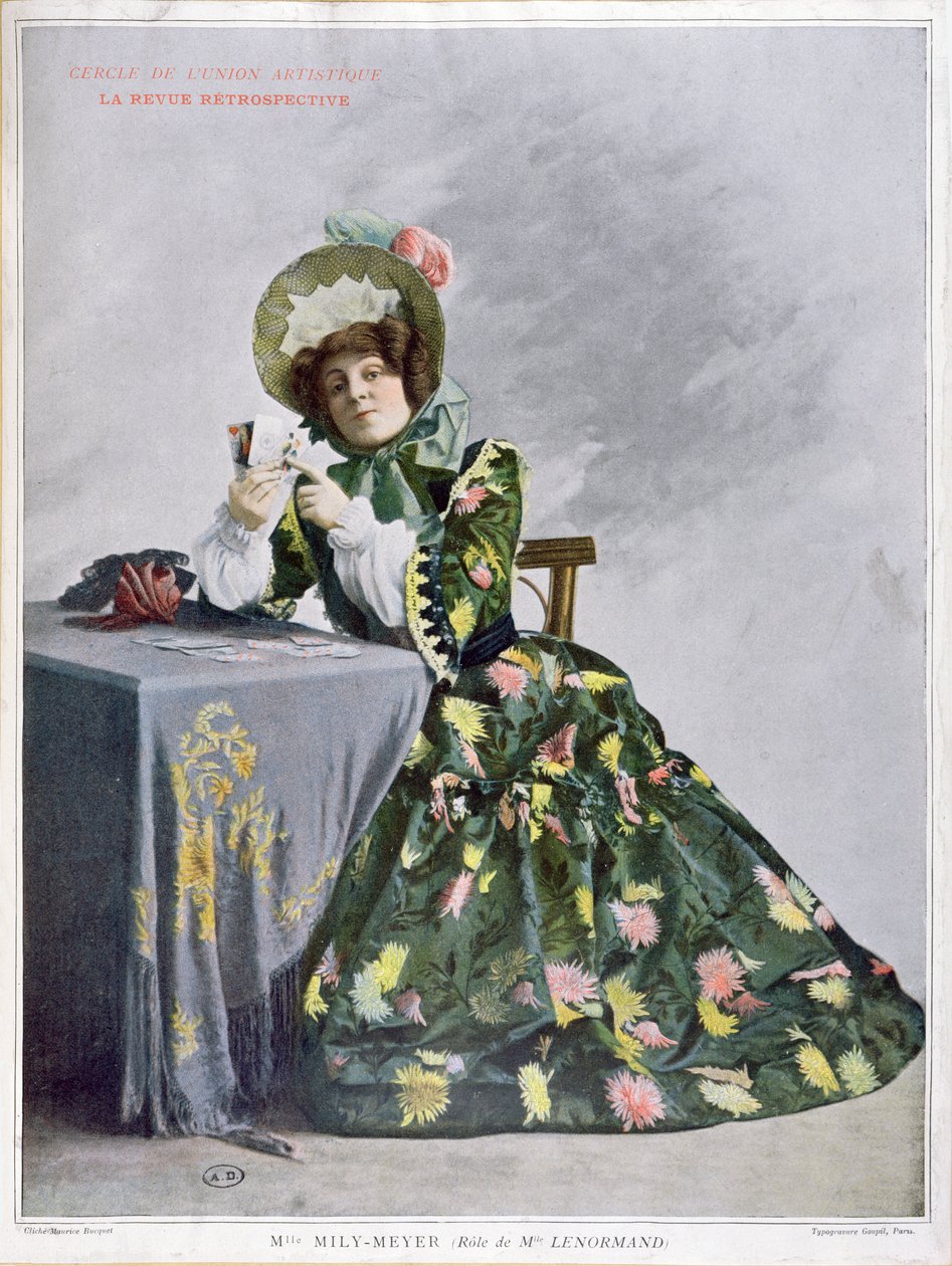 Mlle Mily-Meyer en el papel de Mlle Le Normand, 1899 de French School