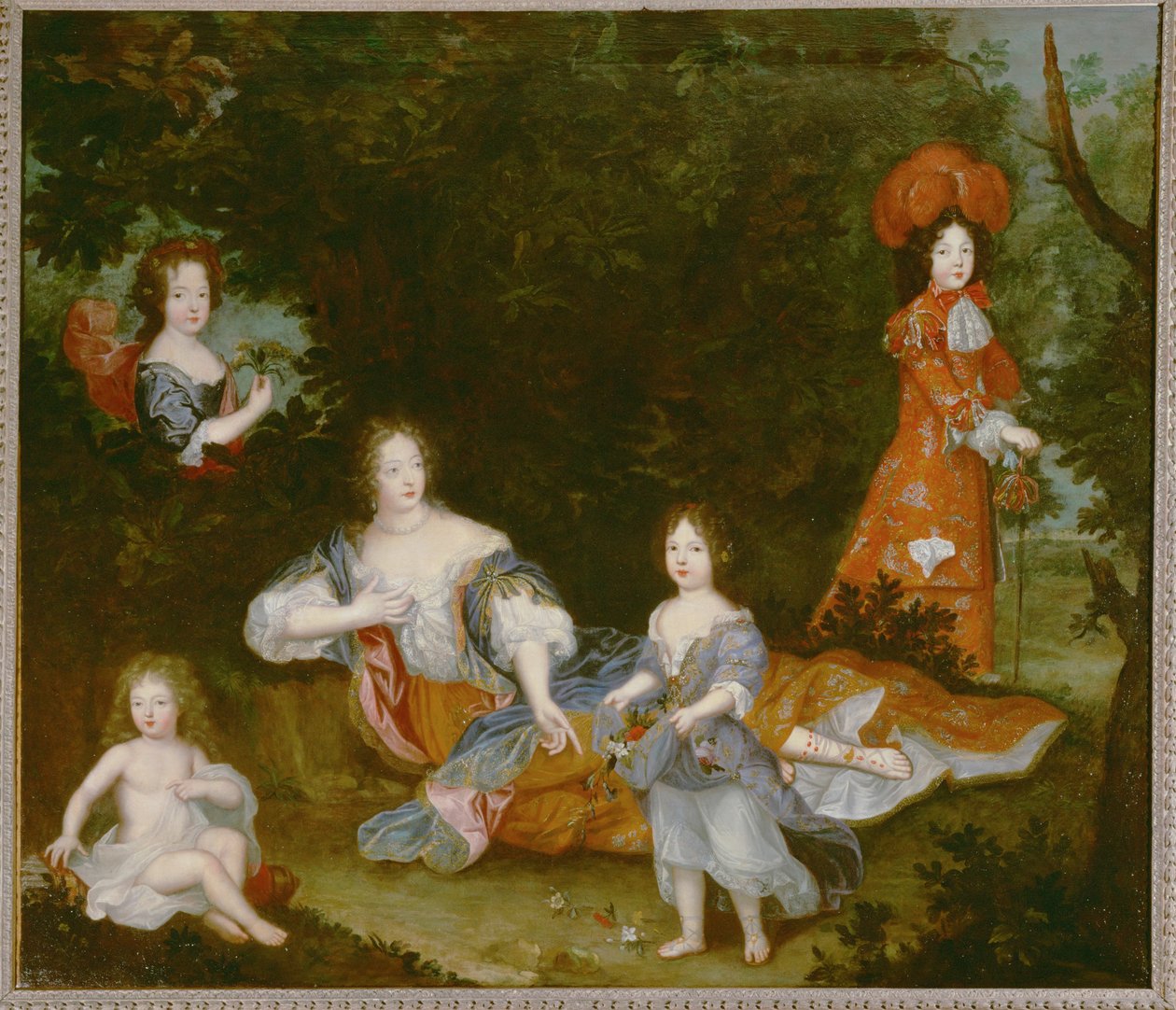 Mme. de Montespan, amante de Luis XIV ... (pintura sobre lienzo) de French School