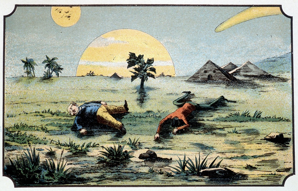 El Sr. Baboulifiche y Papavoine caen de nuevo a la tierra - en “Viaje a la Luna” de French School