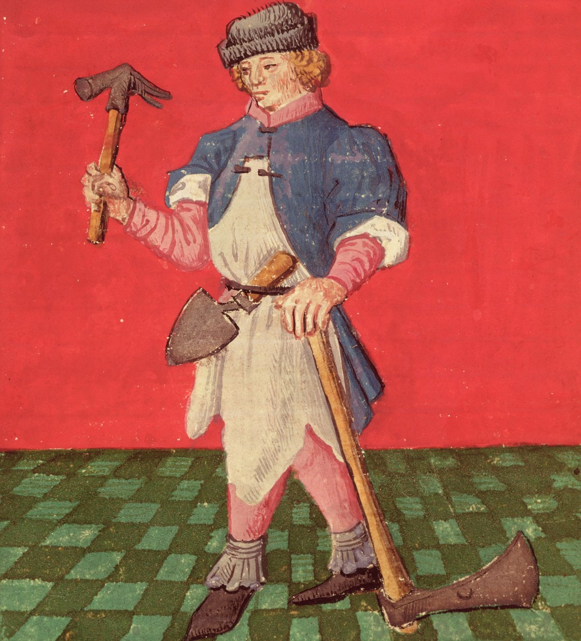 El herrero, del Le Livre des Echecs Moralises de Jacques de Cessoles de French School