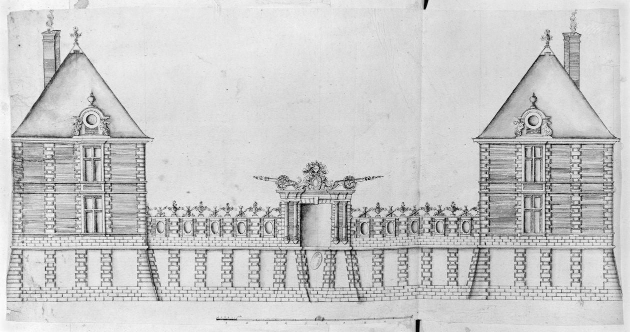 Ms 1001 fol 33-36, castillo de Rosny de French School