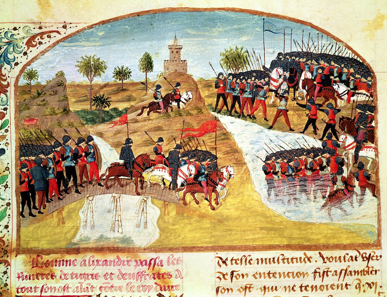 Cómo Alejandro Magno (356-323 a.C.) cruzó el Tigris y el Éufrates, de Vie d