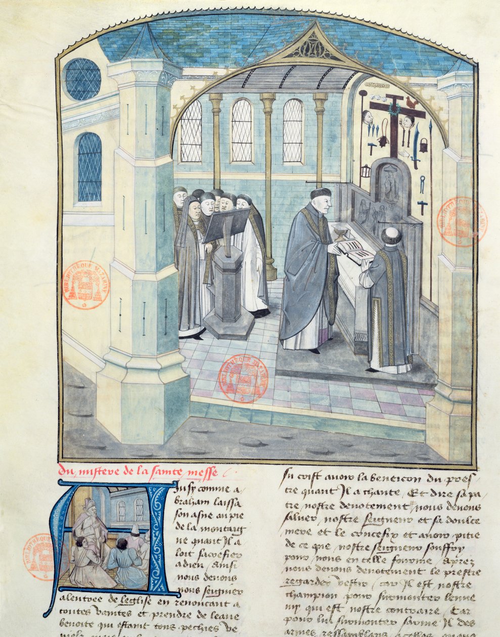 Ms 1560 El Misterio de la Santa Misa, de Fleur des Histoires de French School