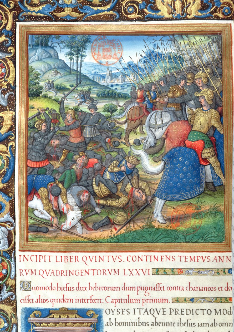 Ilustración del Libro VIII (Desde la Muerte de David hasta la Muerte de Acab), Capítulo 1 de las Antigüedades de los Judíos (Antiquitates Judaicae) de Flavio Josefo - Cómo Salomón, cuando él de French School