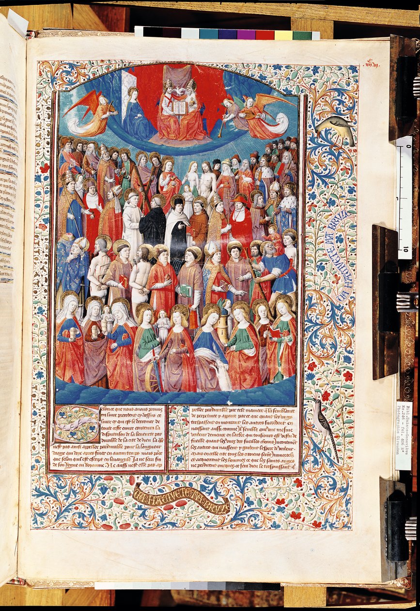 Ms 246 f.406r Paraíso, de De Civitate Dei por San Agustín de Hipona (354-430) de French School