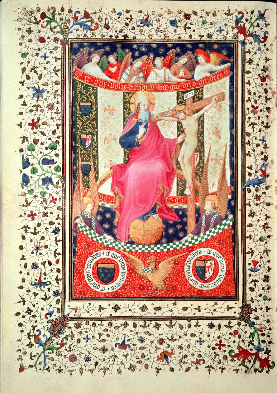 La Trinidad, de las Horas de Boucicaut, c.1410 de French School