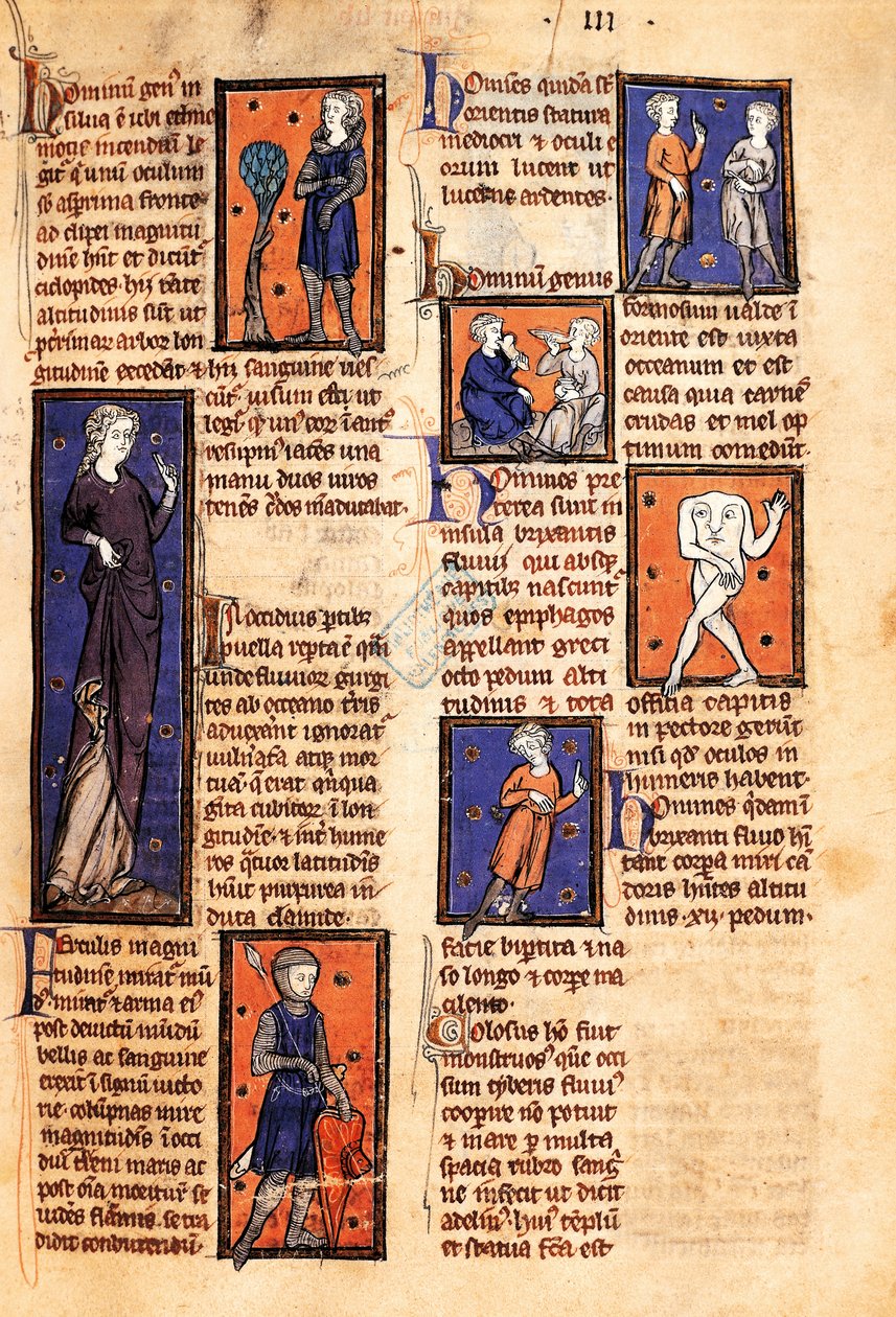 Ms 320 Fol.46r Monstruos, de 