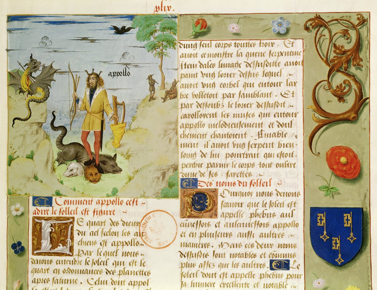 Apolo matando a Pitón, de Livre des Eschecs D