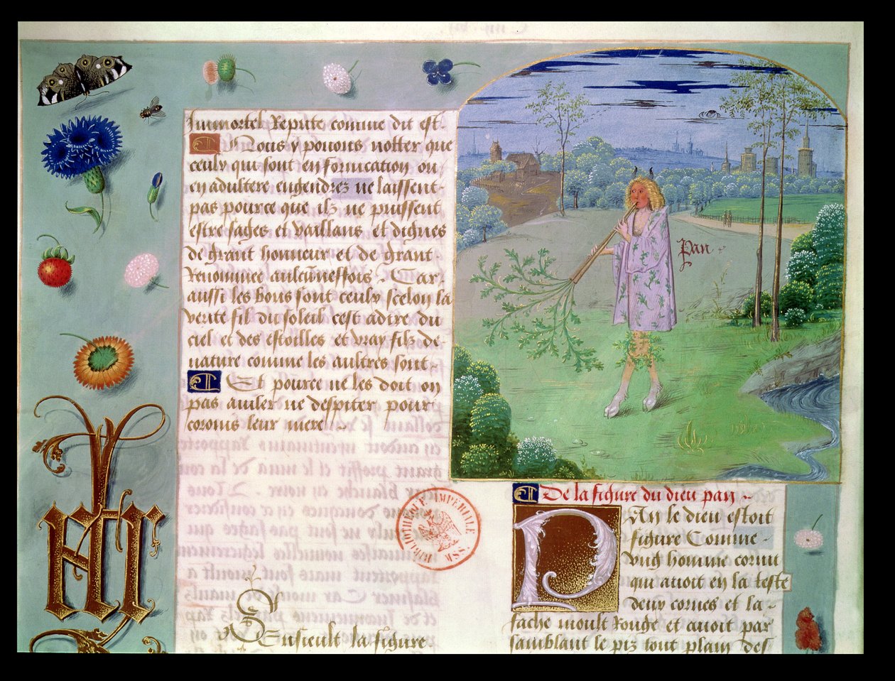Ms Fr 9197 fol.187 Pan, del Livre des Eschecs D
