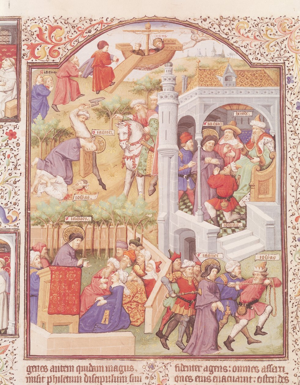 Escenas de la vida de Santiago el Mayor (d.44) del Breviario del Duque de Bedford, c.1424-35 de French School
