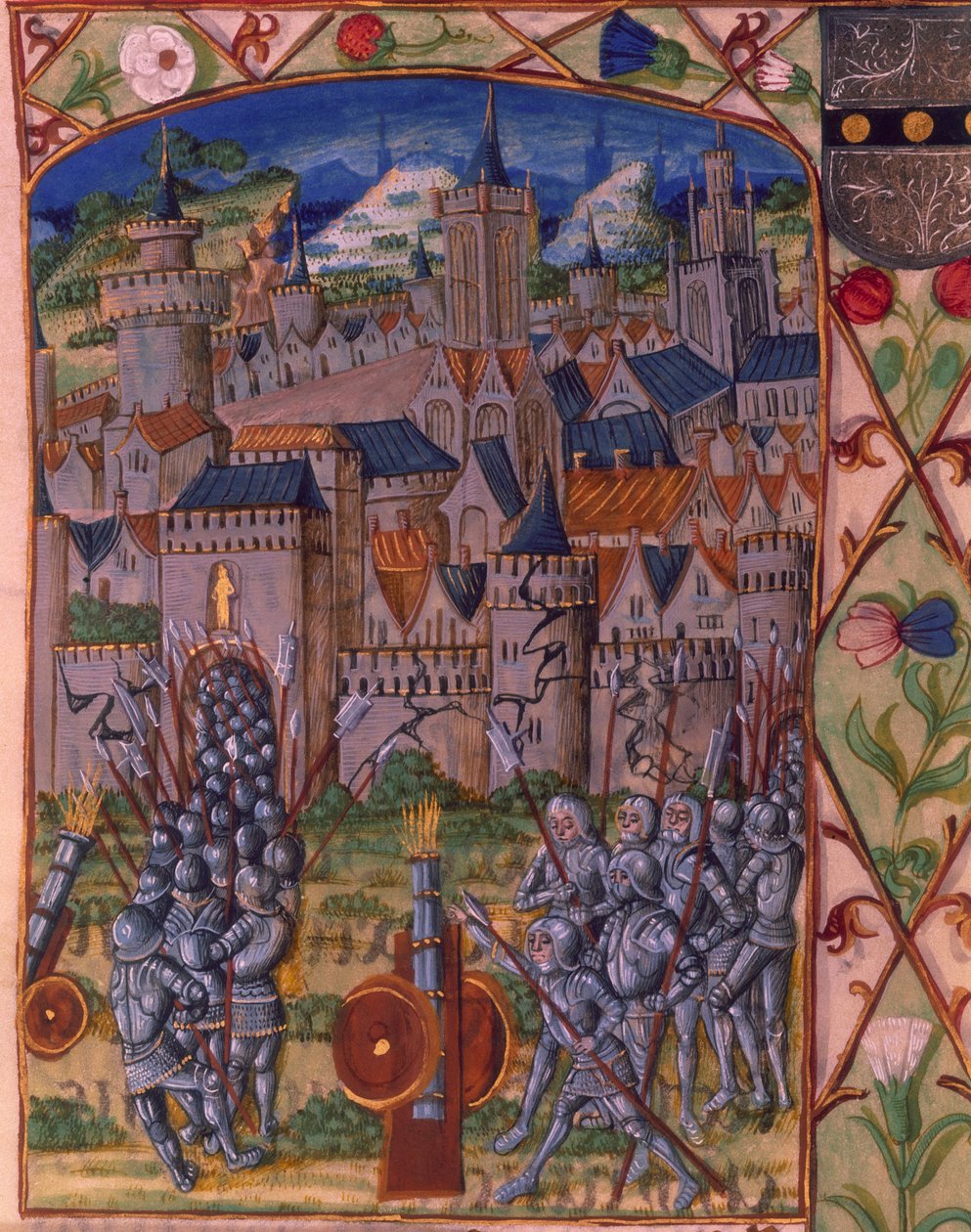 Sra. Royal 20 E.III fol.152v La toma de Evreux, de 