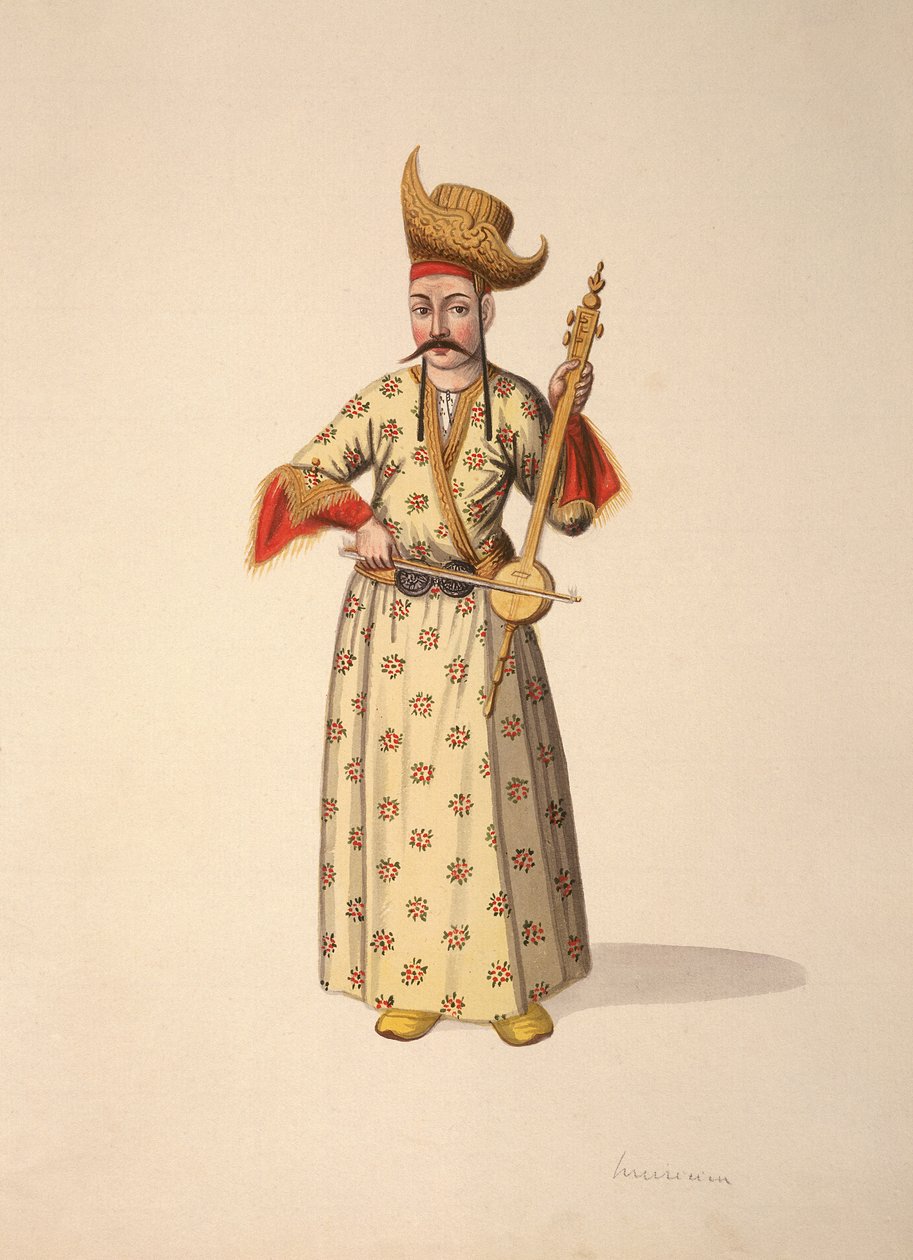 Músico, período otomano, tercer cuarto del siglo XVIII de French School