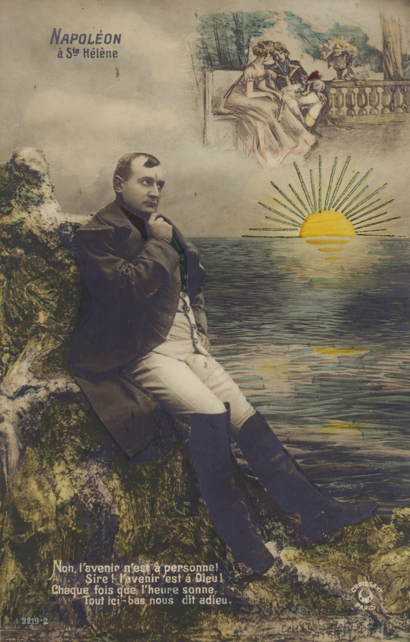 Napoleón Bonaparte (litografía en color) de French School