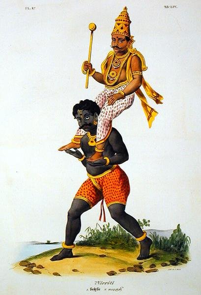 Nirriti, grabado por C. de Motte (1785-1836) de French School