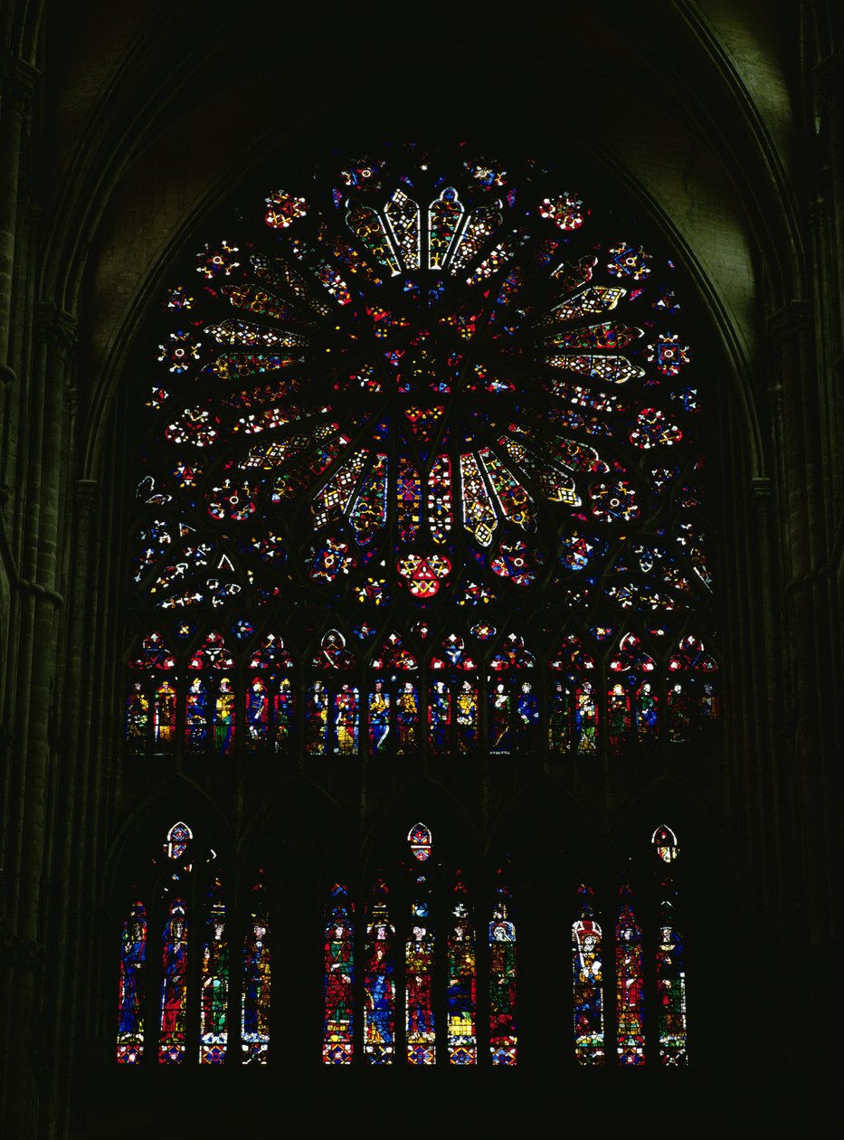 Ventana del transepto norte de French School