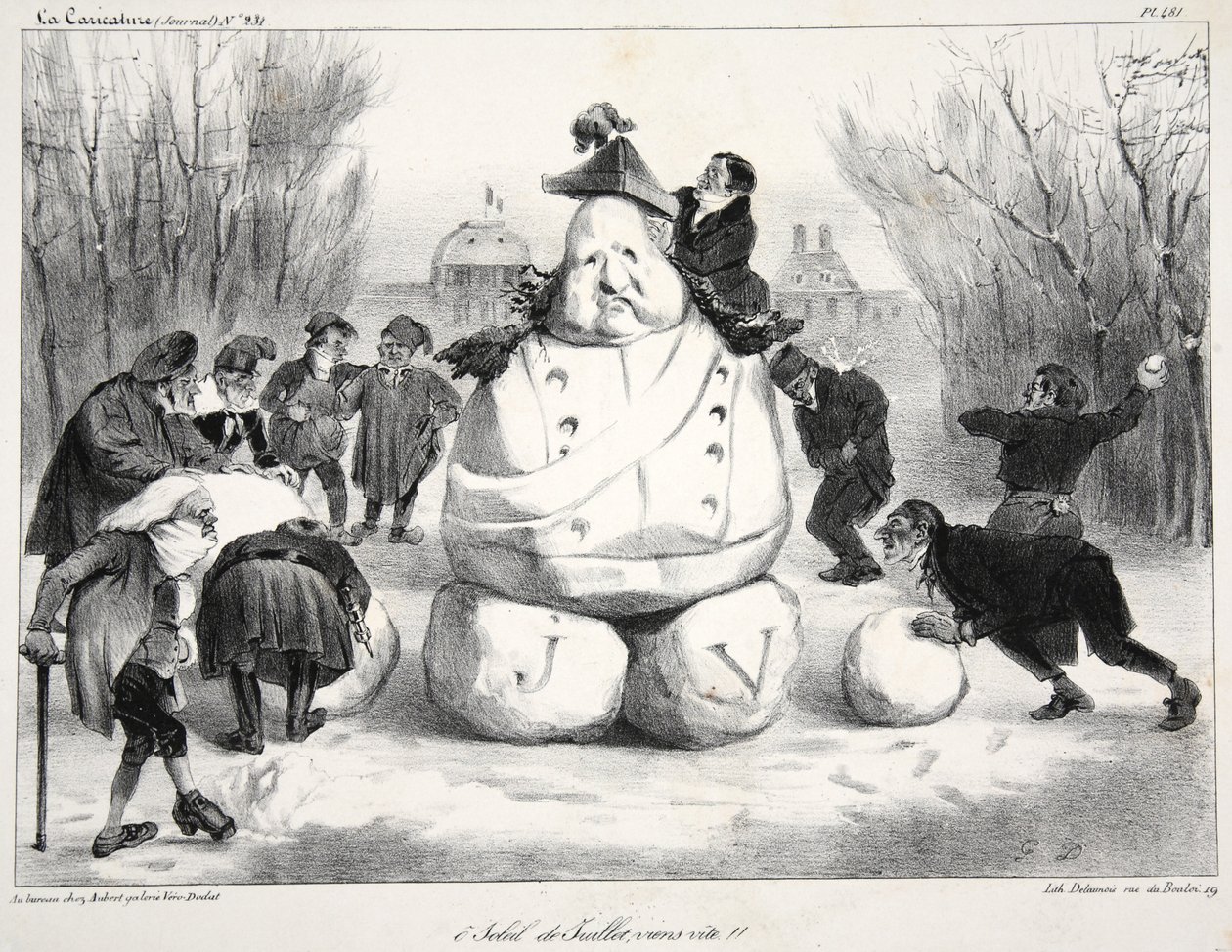 O soleil de Juillet, viens vit!!, pub. 1835 de French School