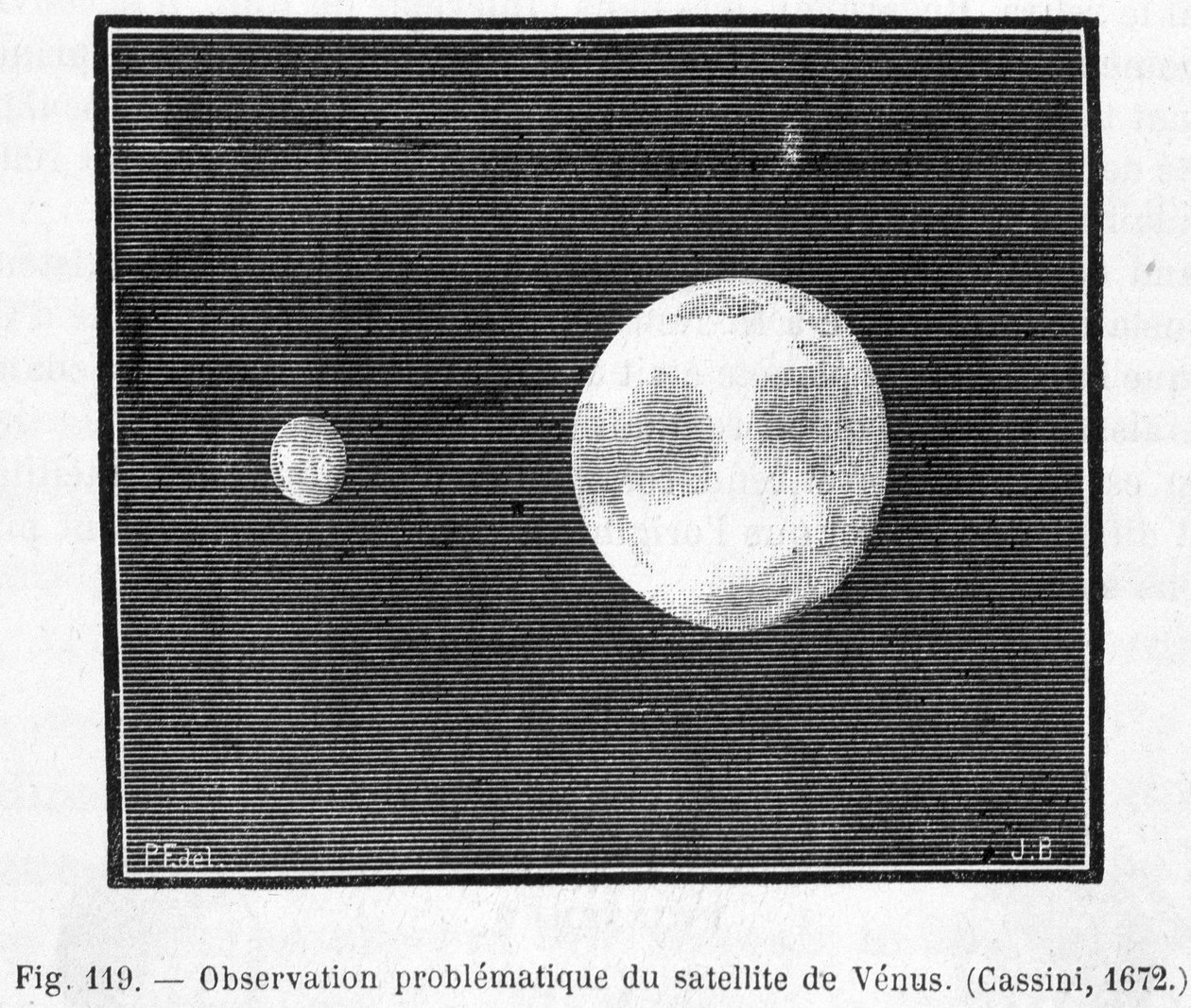 Observación problemática del satélite de Venus (Cassini) de French School