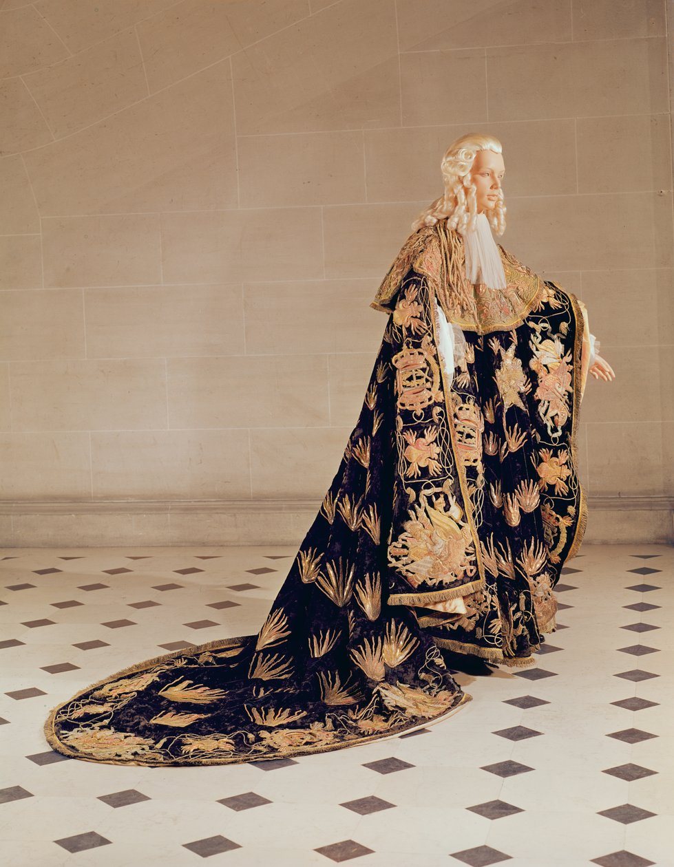 Togas oficiales de un caballero de la orden caballeresca francesa del Espíritu Santo de French School