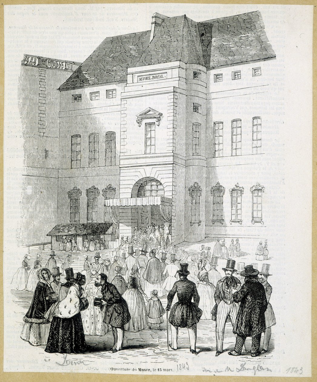 Apertura del Museo Real (Museo del Louvre), 15 de marzo de French School