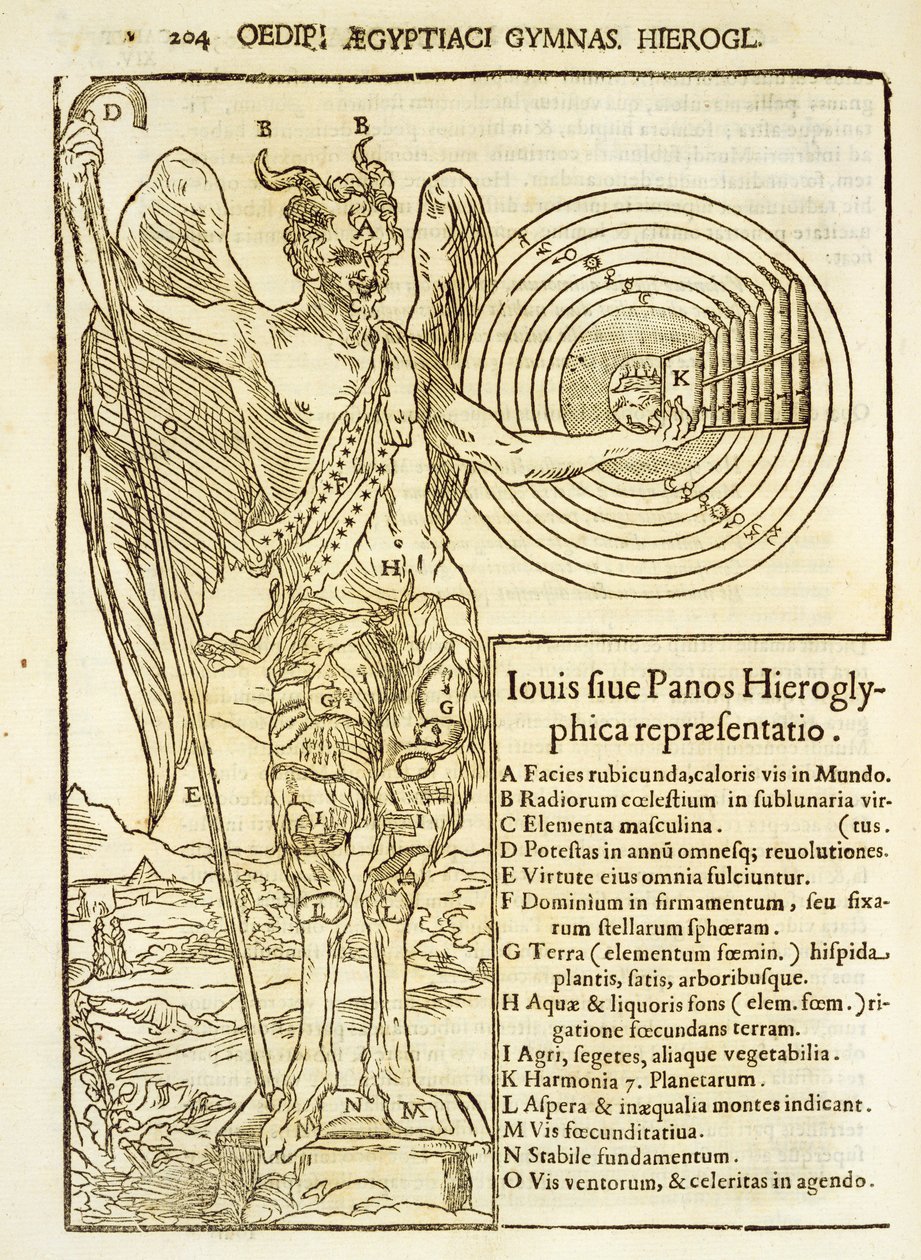Pan, el dios universal, y los elementos que representa de French School