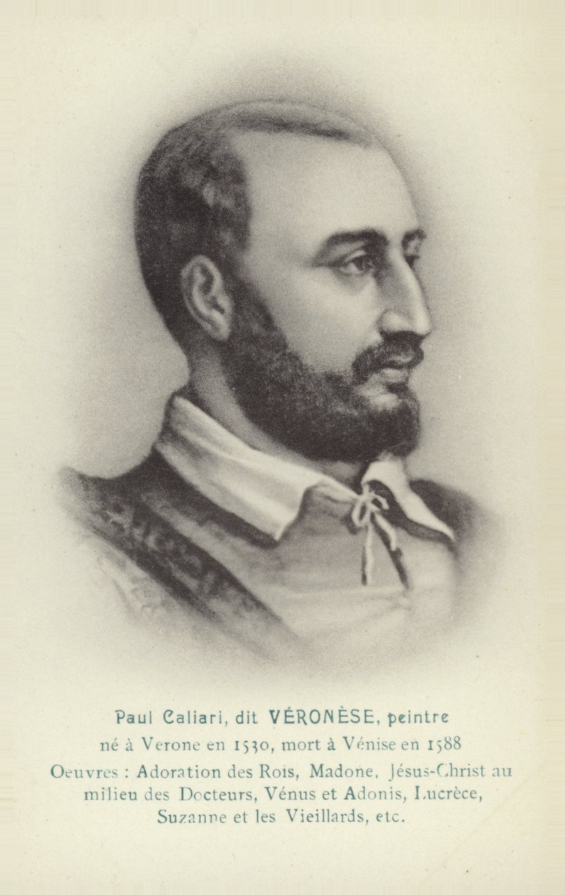 Paolo Veronese, pintor italiano (litografía) de French School
