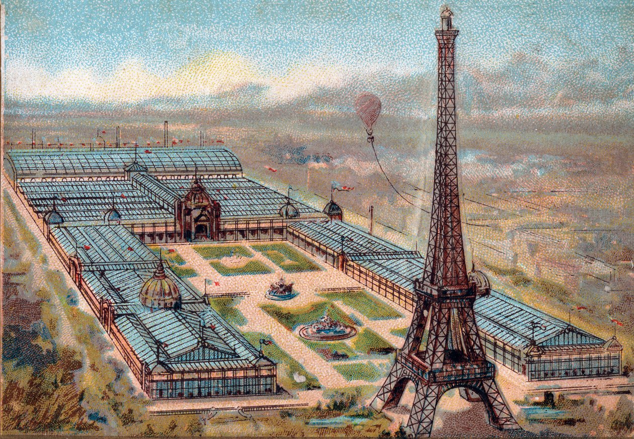 París. Exposición Universal de 1889: Torre Eiffel de French School