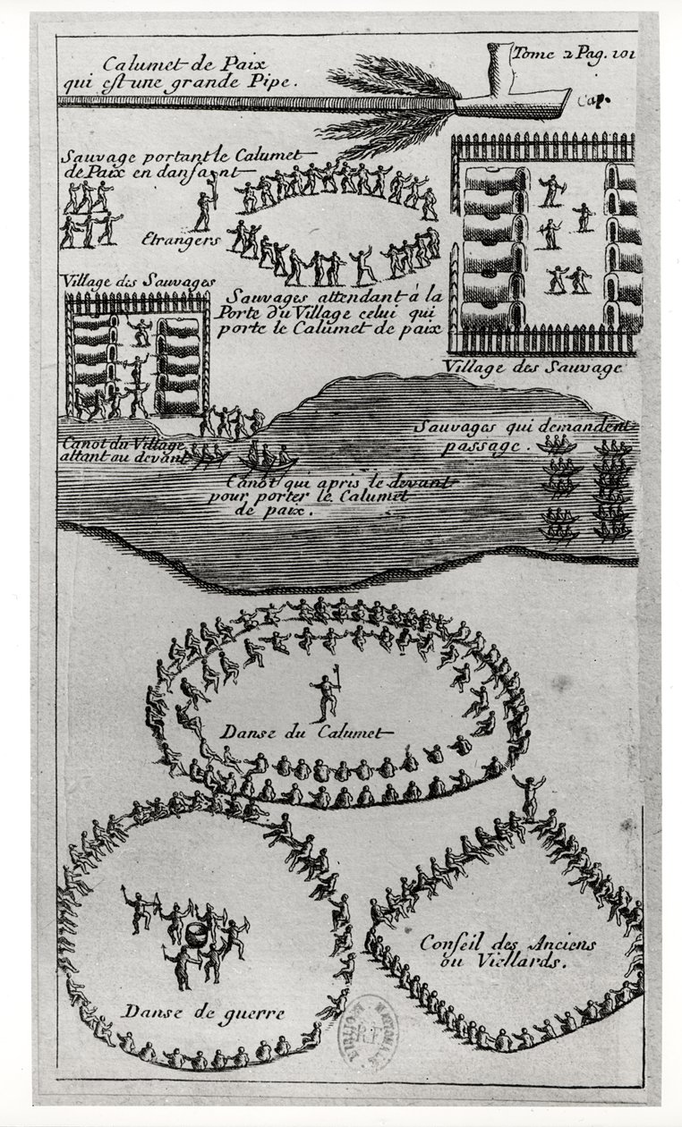 Danza de la pipa de la paz de los iroqueses, de 