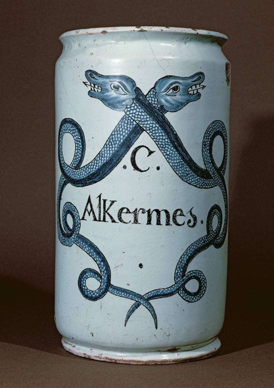 Tarro farmacéutico para alkenes, de Rouen, c.1770 de French School