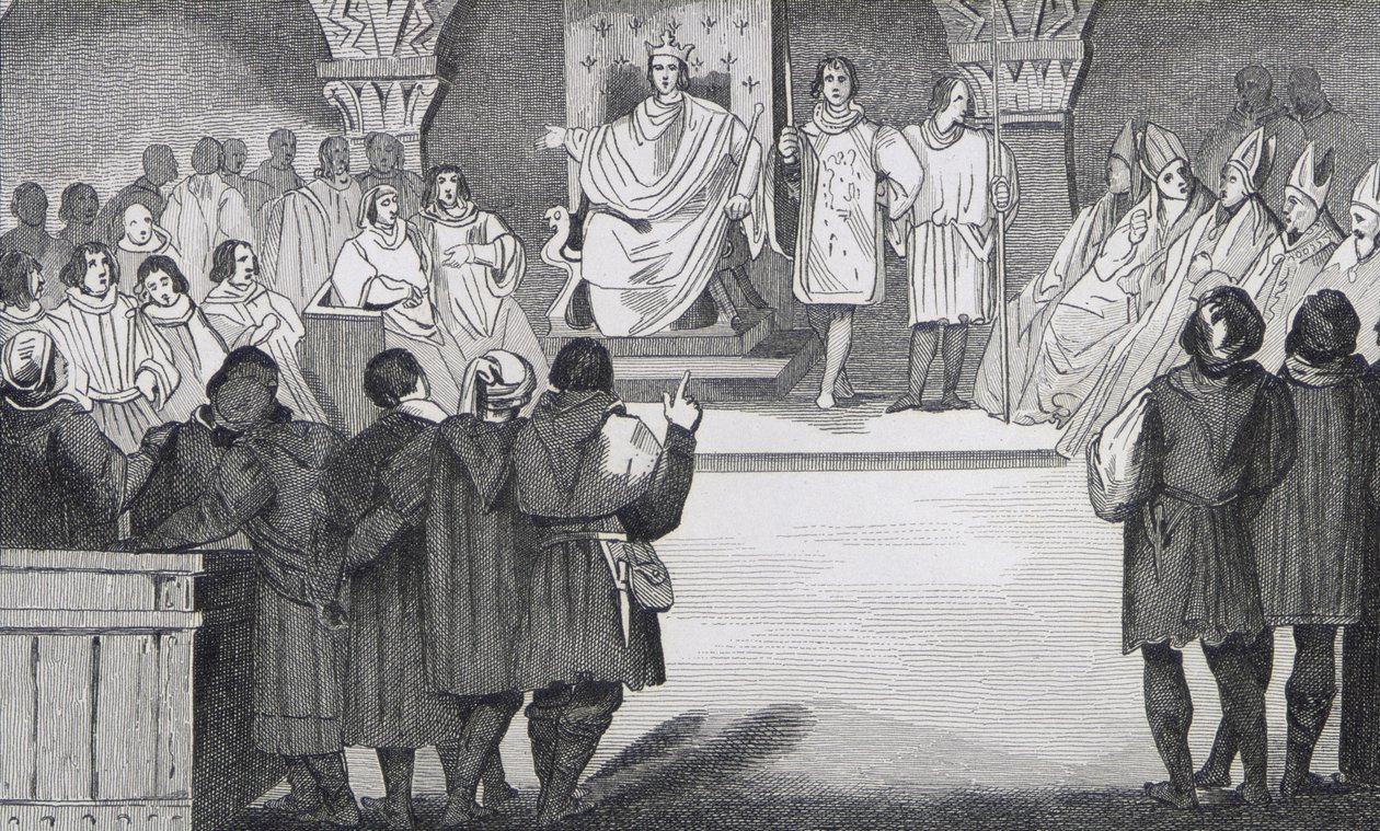 Felipe IV (1268-1314) el Hermoso reúne a los Estados Generales en el Louvre, de 
