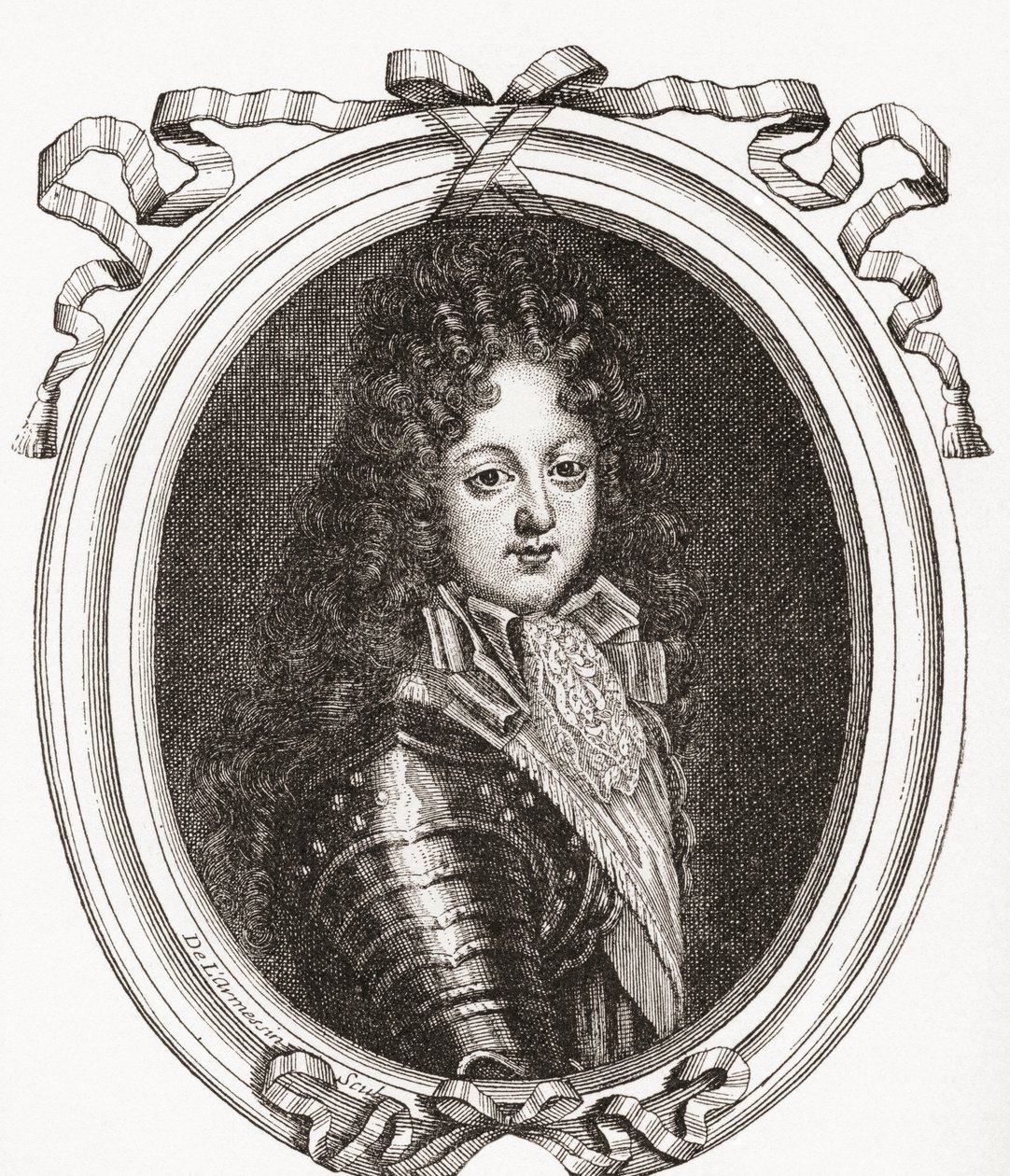 Felipe de Orleans, Duque de Orleans y Duque de Chartres, 1674-1723. Miembro de la familia real francesa y Regente del Reino. De 
