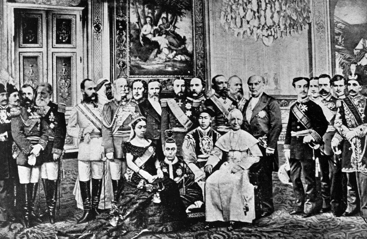 Fotomontaje de gobernantes mundiales de French School
