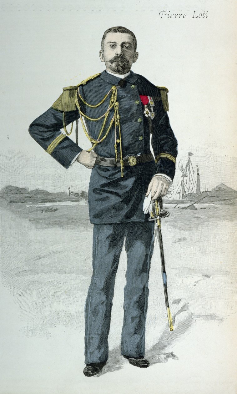Pierre Loti (1850-1923), ilustración de portada de La Revue Illustrée, 1 de octubre de 1889 de French School