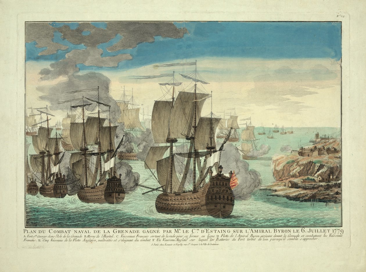 Plan de la Batalla Naval de Granada Ganada por el Sr. el Cte. D