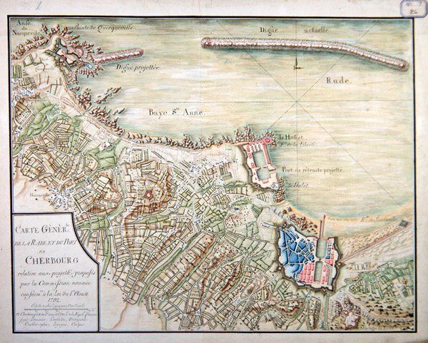 Plan para el desarrollo del puerto y el puerto de Cherburgo de French School