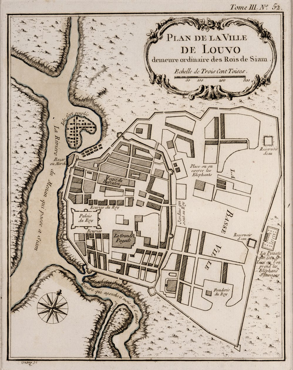 Plano de Lopburi, 1751 de French School