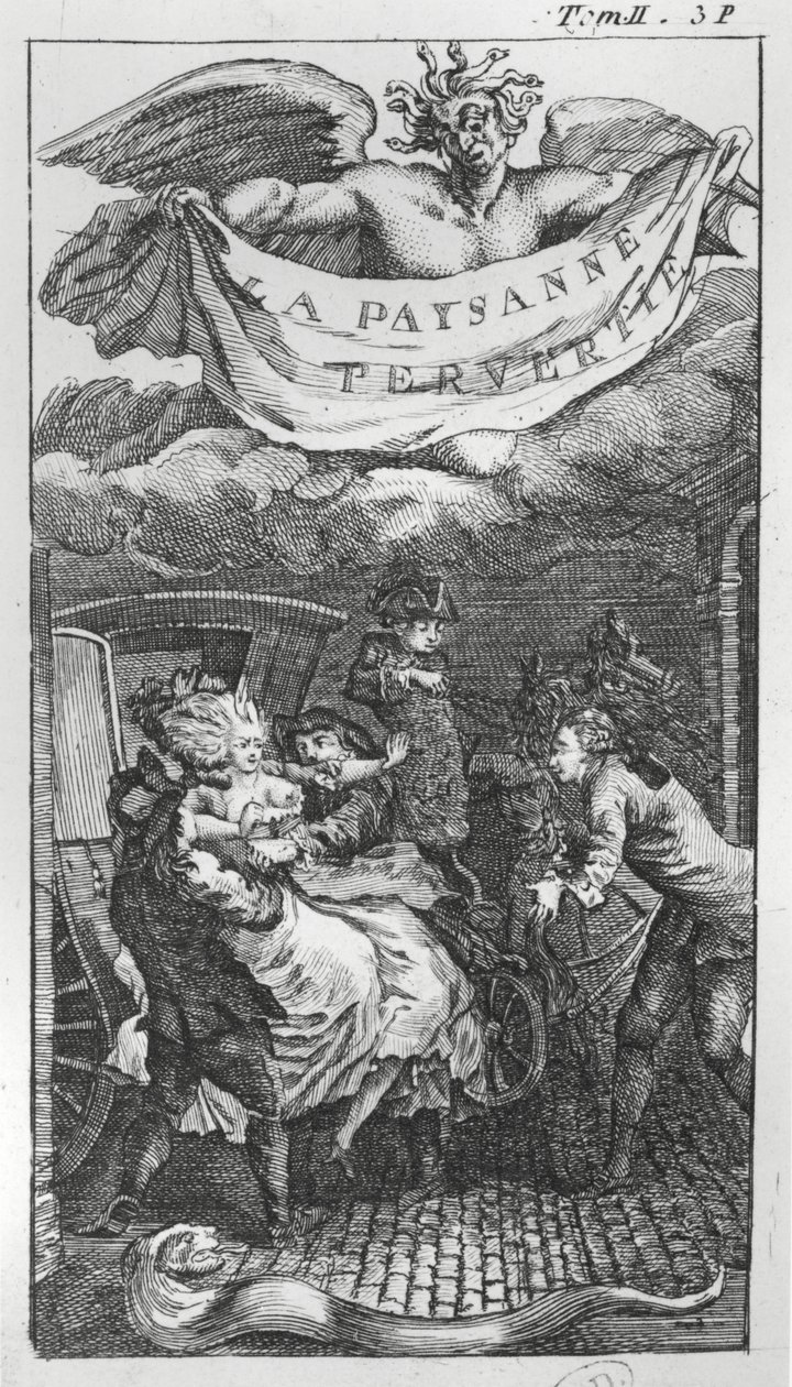 Poema a la música de Jean Antoine de Baif (1532-89) (grabado) de French School