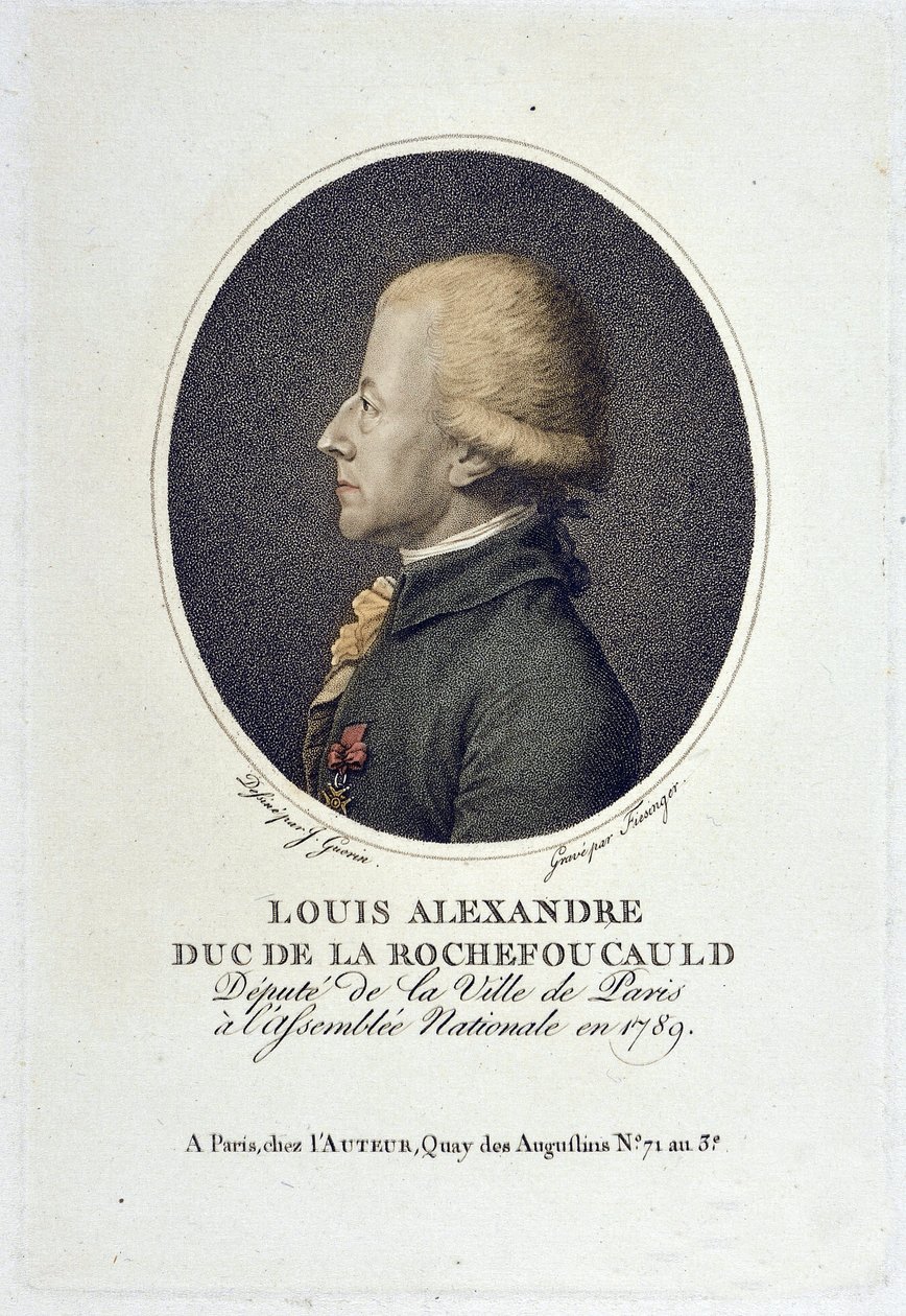 Retrato de Luis Alejandro de la Rochefoucauld, Duque de Enville (D